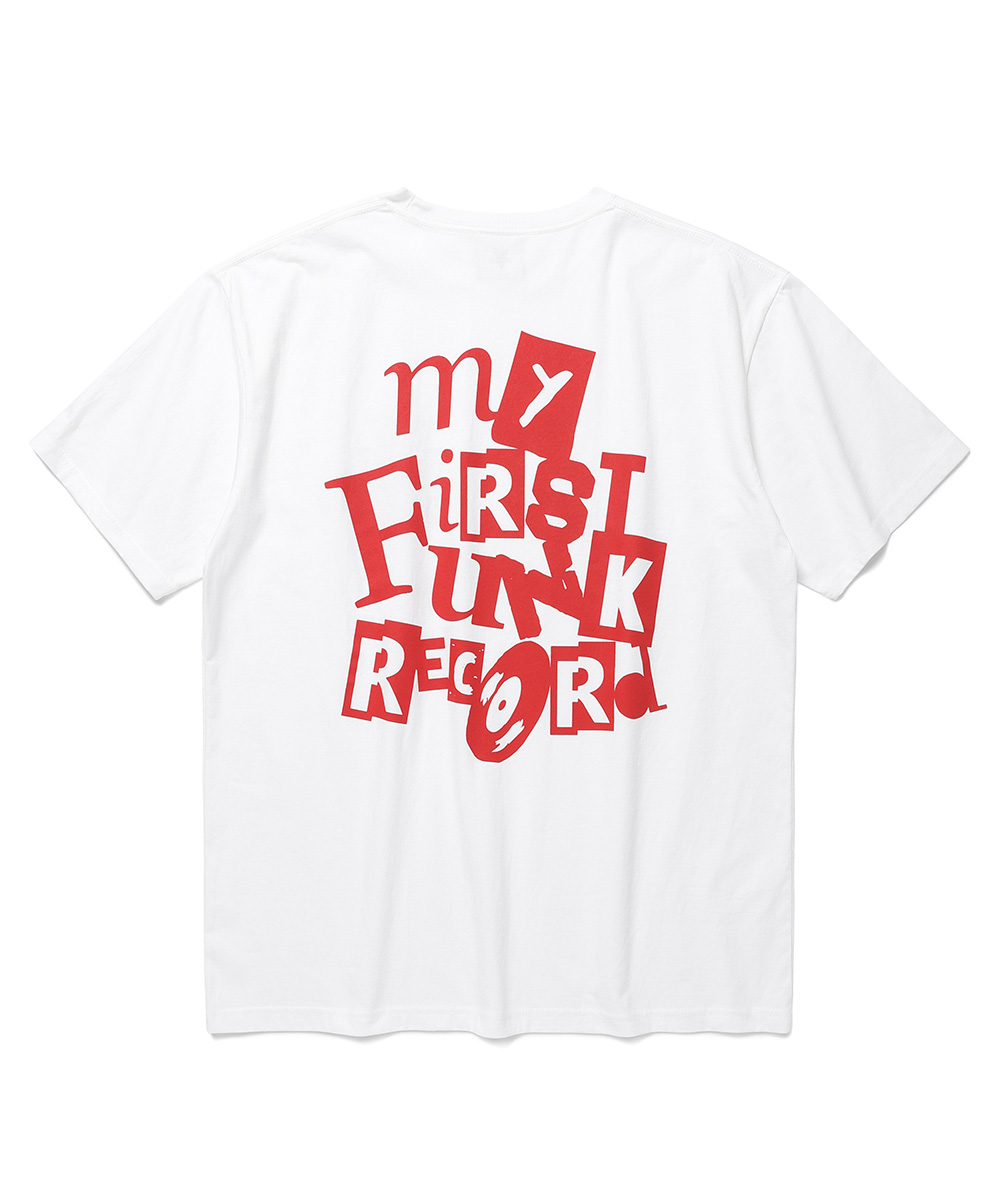 FUNK RECORD SS TEE[WHITE]